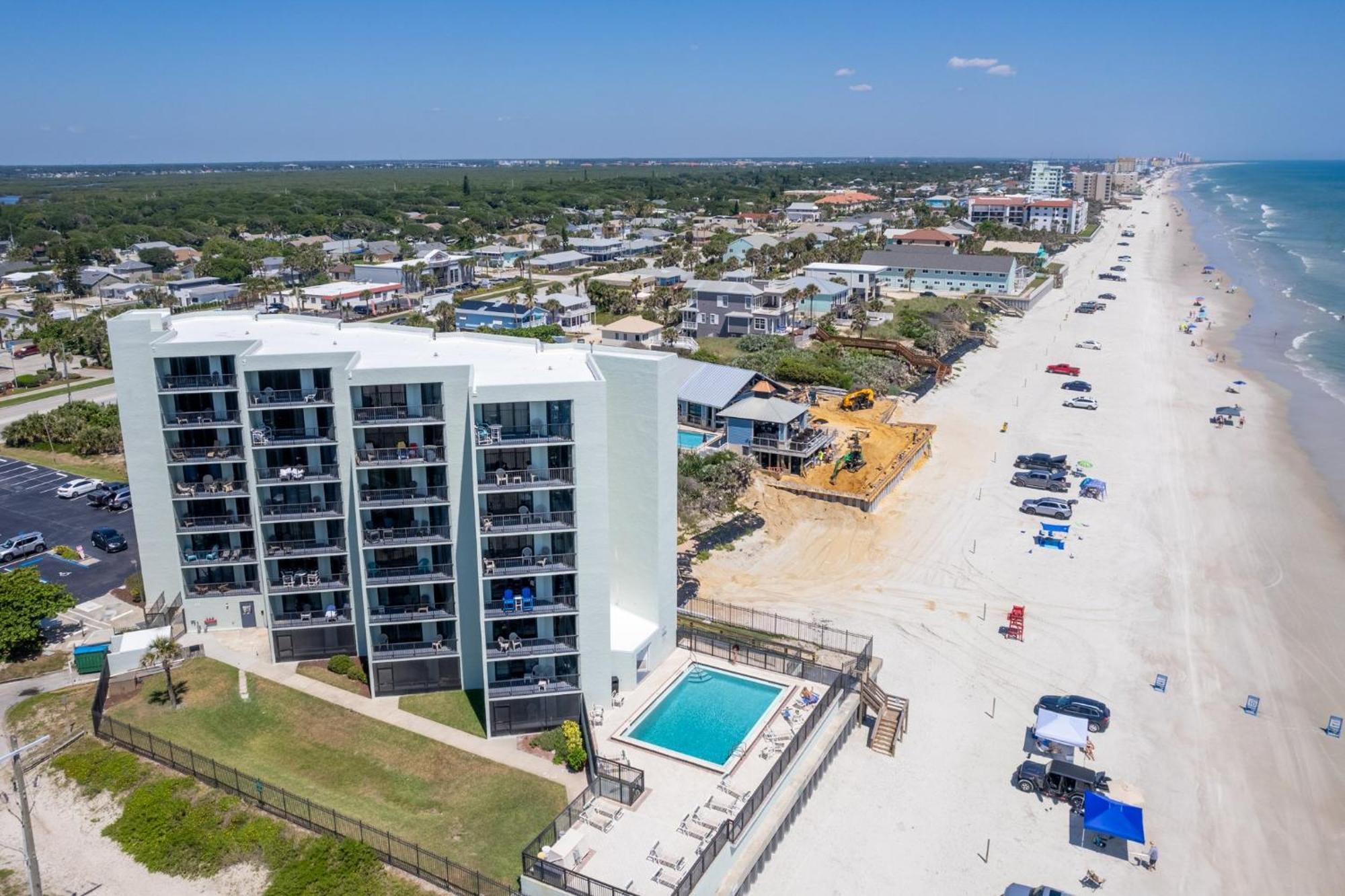 Ocean View With A Beachfront Pool At Ocean Trillium Condo ~ 702 新士麦那海滩 外观 照片